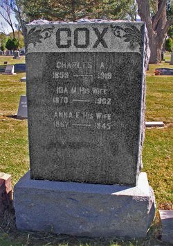 COX Charles A 1859-1919 grave.jpg